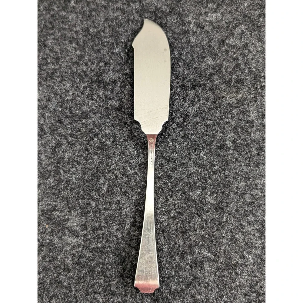 Durgin Gorham Fairfax Sterling Silver Butter Spreader Monogram HML 1910 6.75 In